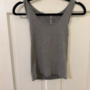 SKIMS Heather Gray Ribbed Tank Top